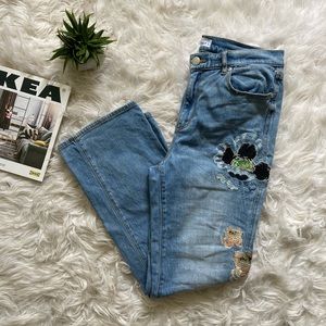 LOFT | Embroidered Floral Jeans